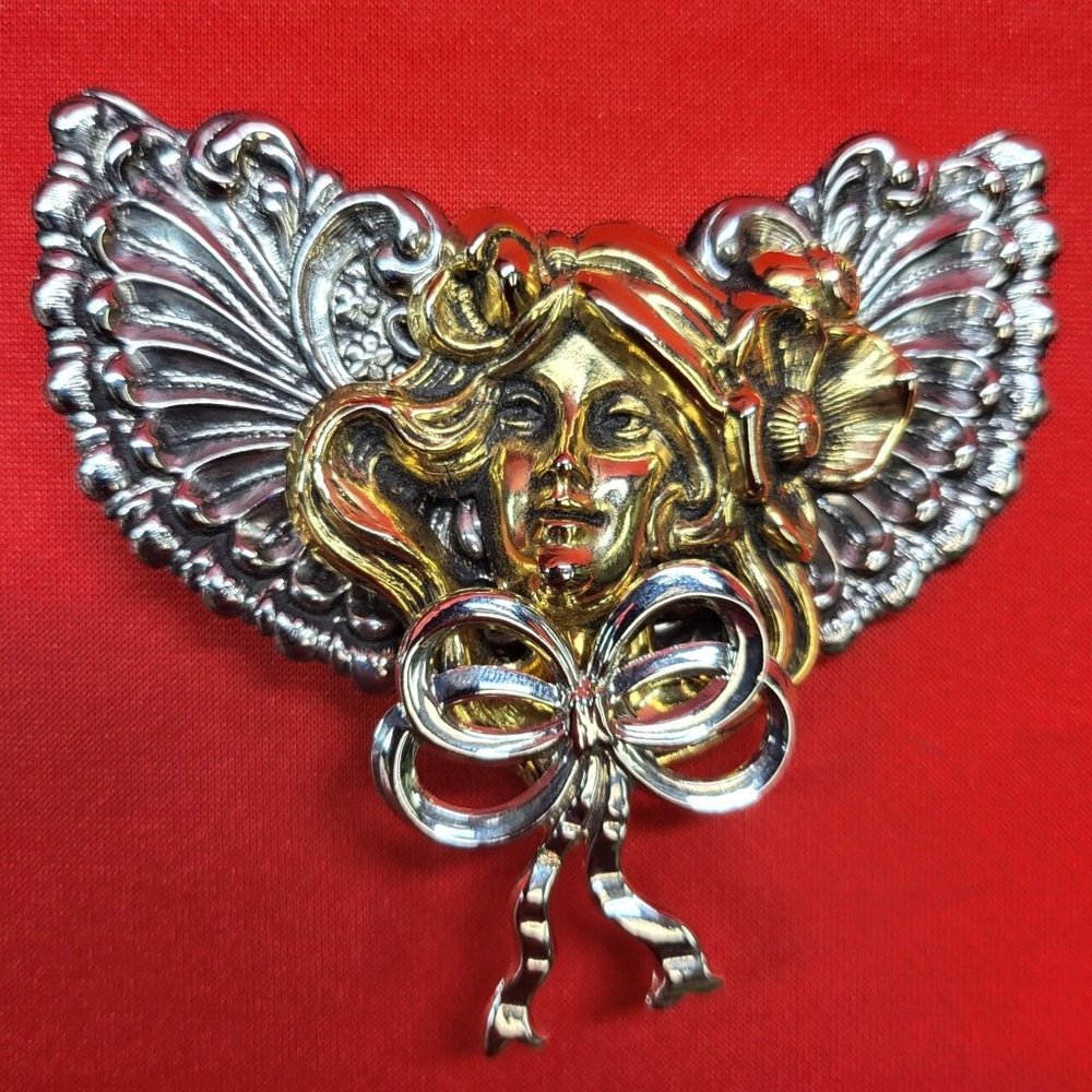 Jane Angel Pin Brooch Signed